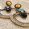 Bohe Sydney Earrings Silver Colourful Indian traditional